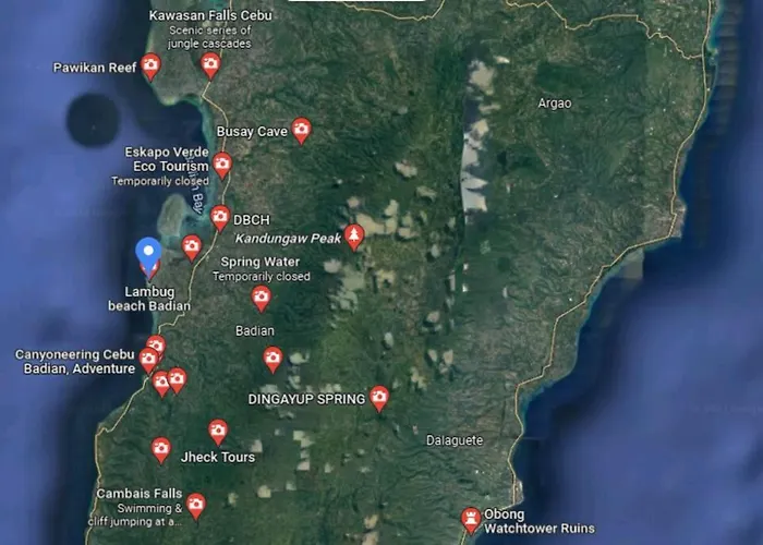 빌라 Beachfront With Private Pool On 1,5 Km Lambug Beach, Kawasan Falls 10 Min, Moalboal - The Verge Cebu *