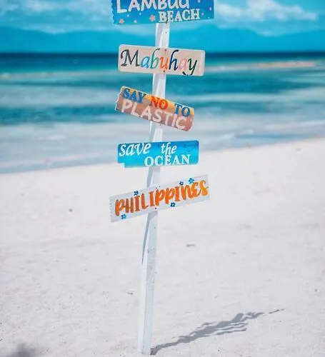 Beachfront With Private Pool On 1,5 Km Lambug Beach, Kawasan Falls 10 Min, Moalboal - The Verge Cebu
