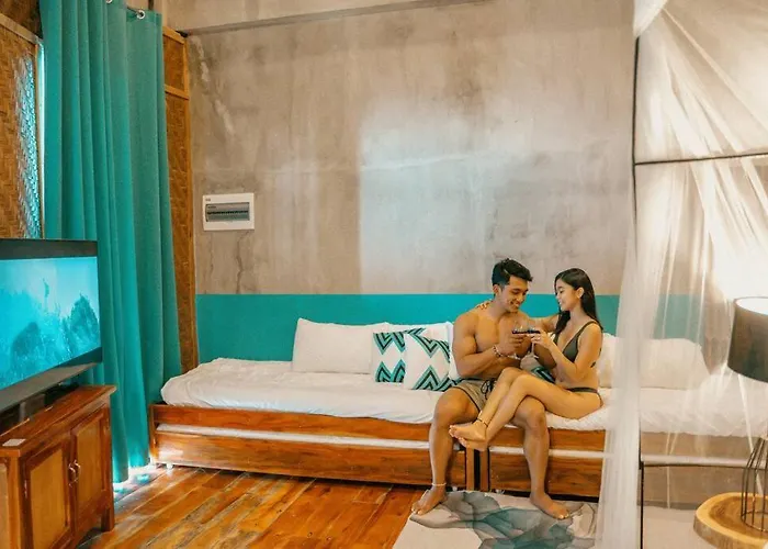 빌라 Beachfront With Private Pool On 1,5 Km Lambug Beach, Kawasan Falls 10 Min, Moalboal - The Verge Cebu *