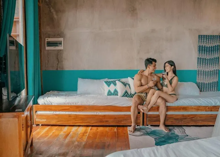 Beachfront With Private Pool On 1,5 Km Lambug Beach, Kawasan Falls 10 Min, Moalboal - The Verge Cebu 빌라 *