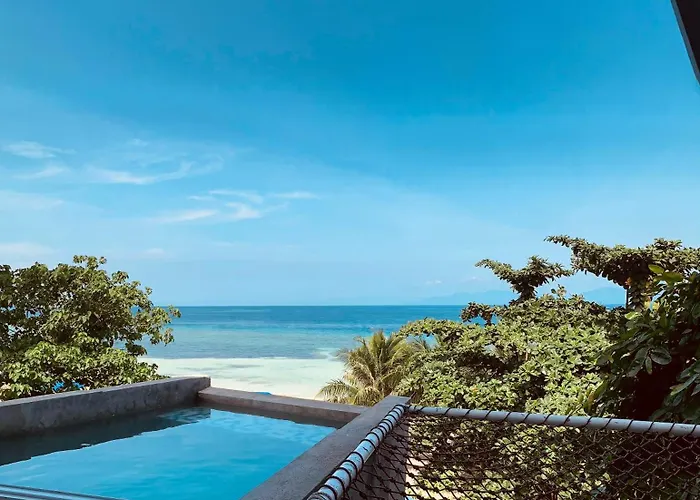 빌라 Beachfront With Private Pool On 1,5 Km Lambug Beach, Kawasan Falls 10 Min, Moalboal - The Verge Cebu *