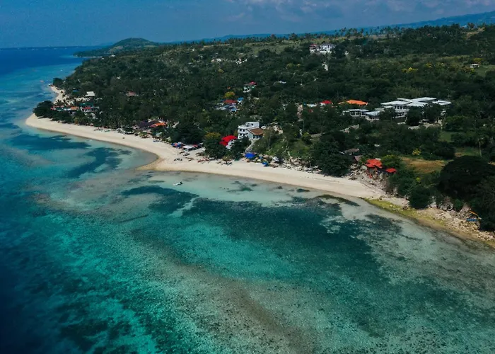 Beachfront With Private Pool On 1,5 Km Lambug Beach, Kawasan Falls 10 Min, Moalboal - The Verge Cebu 빌라 *